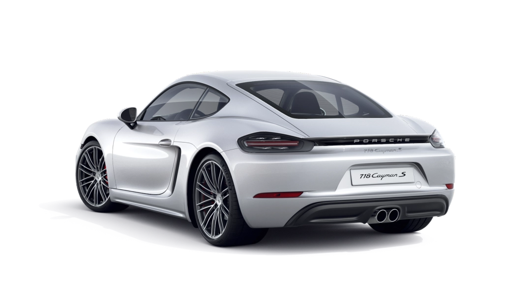 718 的外景，显示汽车的背面和左侧