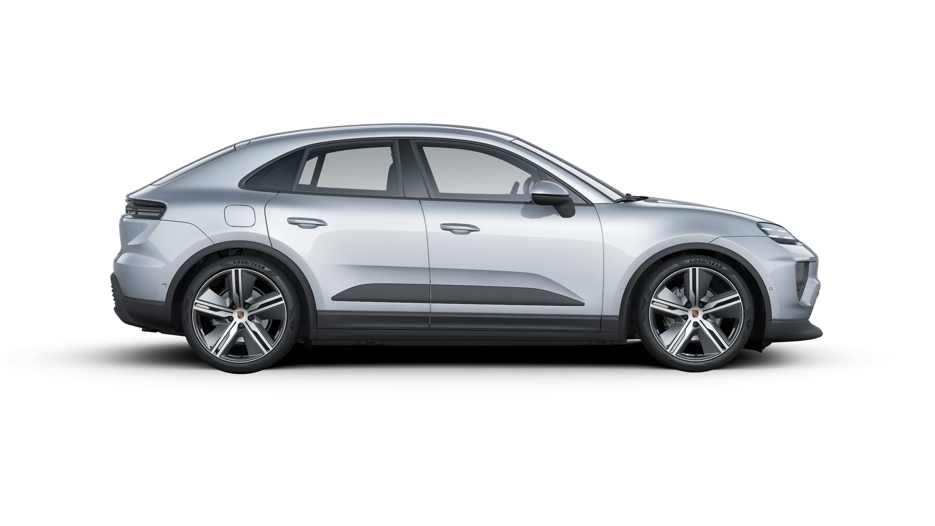 Macan 外观图，显示汽车右侧