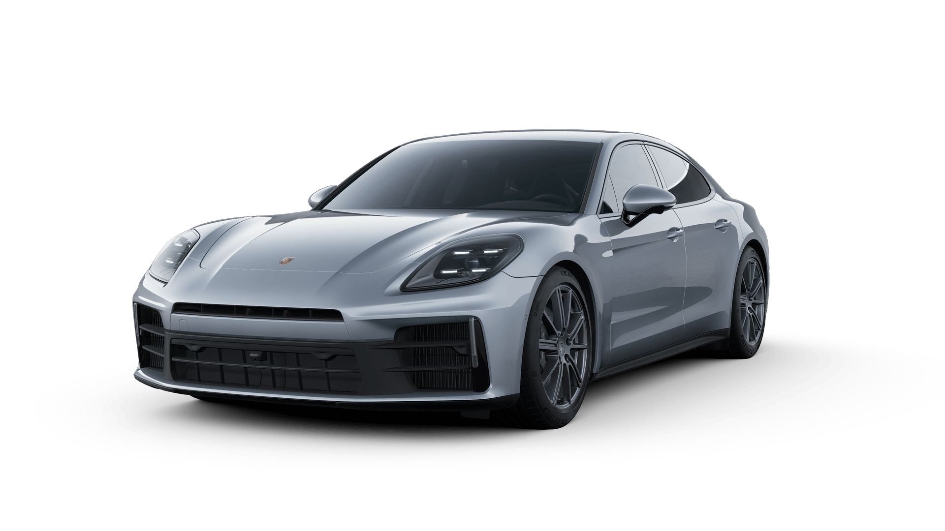 Panamera 外观图，显示汽车的前部和左侧